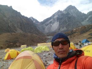 Pashang Nigma Sherpa during Everest Peak climbing
